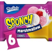 Marinela Sponch Marshmallow Cookies, 1.59 oz, 6 count