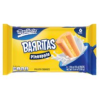 Marinela Barritas Pineapple Filled Cookies, 1.94 oz, 6 count