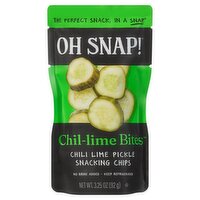 OH SNAP! Chil-Lime Bites Pickle Snacking Chips, 3.25 oz
