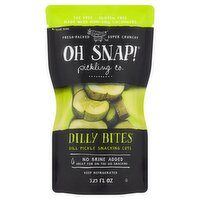 Oh Snap! Pickling Co. Dilly Bites Dill Pickle Snacking Cuts, 3.25 fl oz