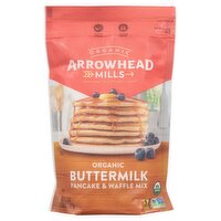 Arrowhead Mills Organic Buttermilk Pancake & Waffle Mix, 22 oz
