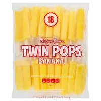 Budget Saver Banana Twin Pops, 2.35 fl oz, 18 count