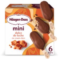 Häagen-Dazs Mini Dulce De Leche Ice Cream Bars, 6 count, 11.1 fl oz