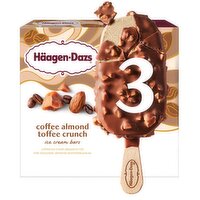 Häagen-Dazs Coffee Almond Toffee Crunch Ice Cream Bars, 3 count, 9 fl oz