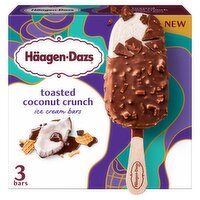 Häagen-Dazs Toasted Coconut Crunch Ice Cream Bars, 3 count, 9 fl oz