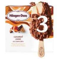 Häagen-Dazs Caramel Cone Ice Cream Bars, 9 fl oz, 3 count
