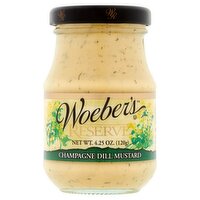 Woeber's Reserve Champagne Dill Mustard, 4.25 oz