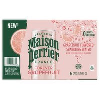 Maison Perrier Grapefruit Flavored Sparkling Water, 11.15 fl oz, 8 count, 89.2 Fluid ounce