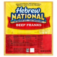 Hebrew National Beef Franks, 6 count, 10.3 oz, 10.3 Ounce