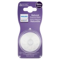 Philips Avent Natural Response Flow Nipples, 6m+, 2 count