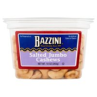 Bazzini Salted Jumbo Cashews, 10 oz