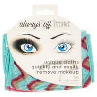 Always Off Makeup Cloths, 3 count