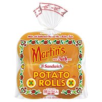 Martin's Sandwich Potato Rolls, 8 count, 15 oz, 15 Ounce