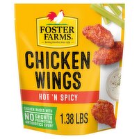 Foster Farms Hot & Spicy Chicken Wings, Frozen - 22 oz