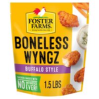 Foster Farms Buffalo Style Boneless Chicken Wyngz, Frozen - 24 oz