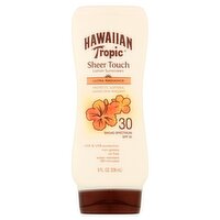 Hawaiian Tropic Sheer Touch Ultra Radiance Broad Spectrum Lotion Sunscreen, SPF 30, 8 fl oz