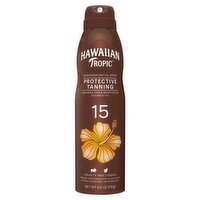 Hawaiian Topic Protective Tanning Broad Spectrum SPF 15 UVA / UVB Sunscreen Dry Oil Spray, 6.0 oz