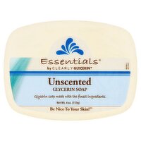 Essentials by Clearly Glycerin Unscented Glycerin Soap, 4 oz