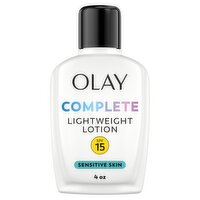 Olay Complete Sensitive Broad Spectrum Lightweight Lotion with Sunscreen, SPF 15, 4.0 fl oz