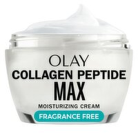 Olay Collagen Peptide Max Moisturizing Cream, Fragrance-Free, 1.7 FL OZ