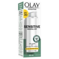 Olay Sensitive Broad Spectrum Mineral Sunscreen with Colloidal Oatmeal, SPF 30, 1.7 fl oz