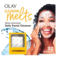 Olay Cleansing Melts Water-Activated Daily Facial Cleanser Dissolving Pads, 32 count