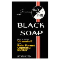 Black and White Genuine Black Soap, 6 oz