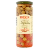 Iberia Premium Select Manzanilla Olives & Minced Pimiento & Capers Spanish Alcaparrado, 10 oz