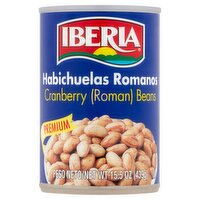 Iberia Premium Cranberry Roman Beans, 15.5 oz