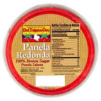 Del Tropico Oro 100% Brown Sugar Panela Redonda, 16 oz