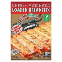 Screamin' Sicilian Pizza Co. Cheesy Marinara Loaded Breadstix, 9 count, 16.9 oz