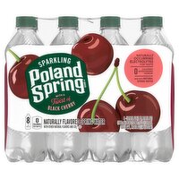 Poland Spring Sparkling Water, Black Cherry, 16.9 oz. Bottles (8 Count)