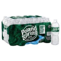 Poland Spring 100% Natural Spring Water, 16.9 fl oz, 24 count