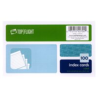 Top Flight Ruled Index Cards, 100 Count, 100 Each