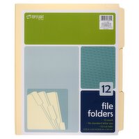 Top Flight File Folders, 12 count