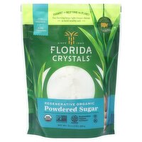 Florida Crystals Organic Powdered Raw Cane Sugar, 16 oz