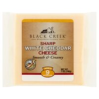 Black Creek Sharp White Cheddar Cheese, 7 oz, 7 Ounce