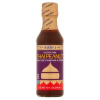 San-J Thai Peanut Mildly Spicy Marinade & Dipping Sauce, 10 fl oz, 10 Fluid ounce