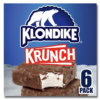 Klondike Krunch Frozen Vanilla Dairy Dessert Bar, 4.5 fl oz, 6 count