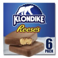 Klondike Reese's Frozen Peanut Butter Dairy Dessert Bars, 4 fl oz, 6 count