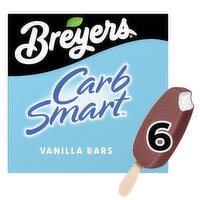 Breyers CarbSmart Vanilla Frozen Dairy Dessert Bars, 6 count, 18 fl oz