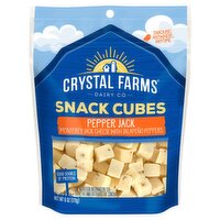 Crystal Farms Pepper Jack Cheese Snack Cubes, 6 oz