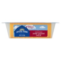 Crystal Farms Cracker Cuts Wisconsin Sharp Cheddar Cheese, 24 Count, 7 oz