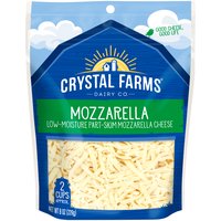 Crystal Farms Shredded Mozzarella Cheese, 8 oz