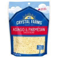 Crystal Farms Shredded Asiago & Parmesan Cheese Blend, 5.5 oz