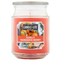 Candle-Lite Sunlit Mandarin Berry Candle, 18 oz, 18 Ounce