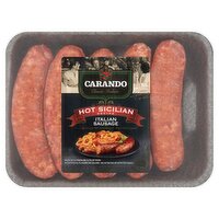 Carando Hot Sicilian Recipe Italian Sausage, 19 oz