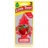 Little Trees Strawberry Air Fresheners, 3 count