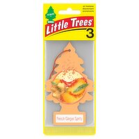 Little Trees Peach Ginger Spritz Air Freshener, 3 Count