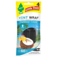 Little Trees Vent Wrap Caribbean Colada Air Freshener, 4 count